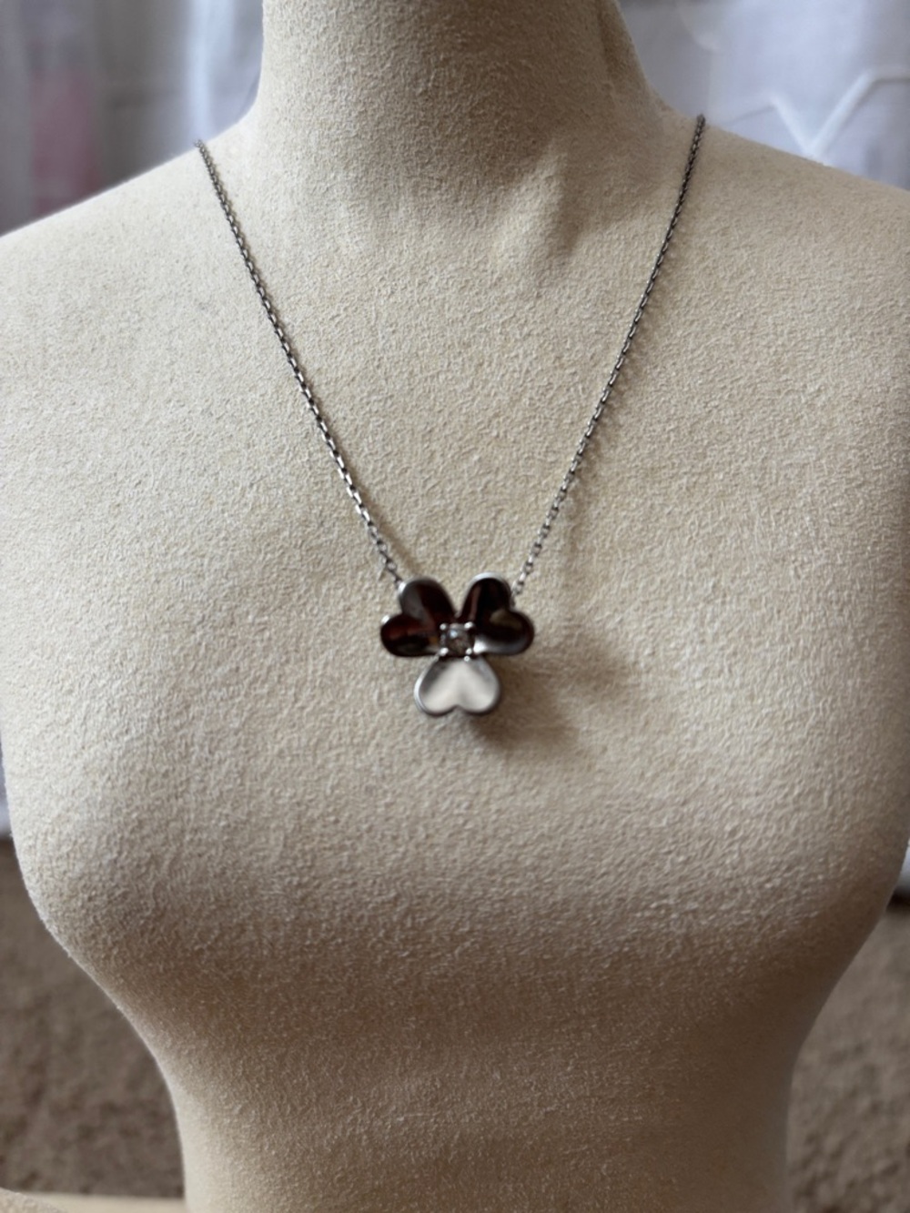 Retired MFIL Silver Tone Necklace